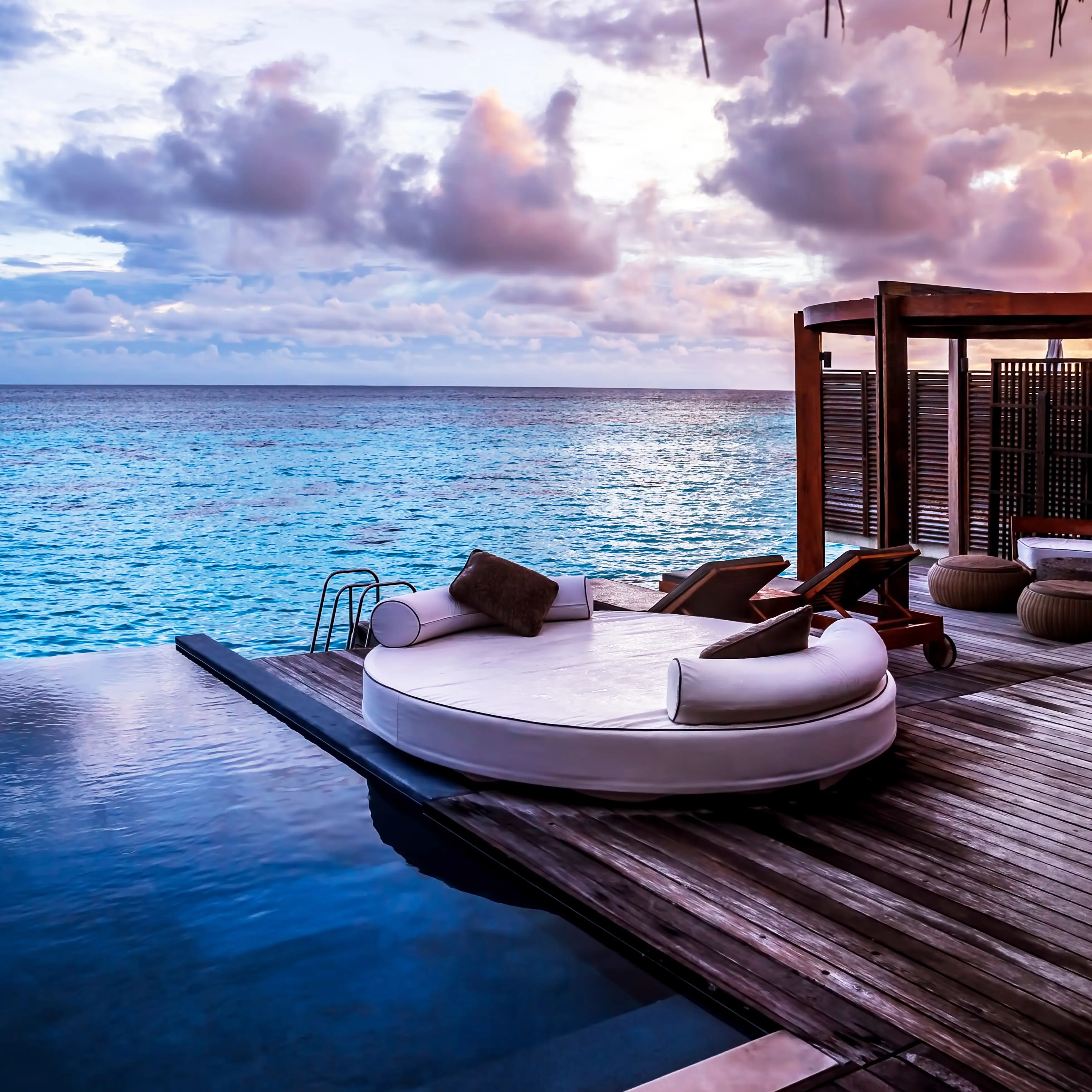 Romantic honeymoon escape in the Maldives
